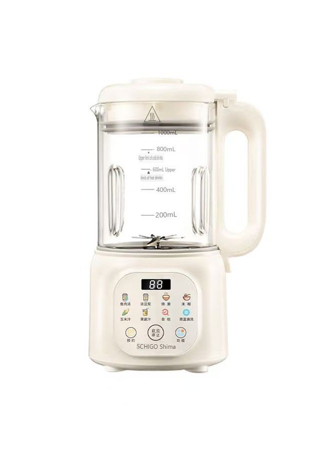 CHIGO Soybean milk machine multi-function heating wall breaker household soft tone large capacity juice extractor 1000 ml 12 knives, hot and cold drinks, baby food - Image 2