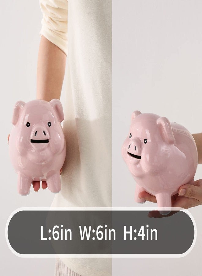 PIG WORLD Ceramic Pig Piggy Bank for Adults Must Break to Open,Girls Coin Bank for Boys,Money Box for Cash Gift,Tip Money Jar,Alcancias De Dinero para Adultos Niños,Cash Saving,Modern Home Decor Living Room - Image 5