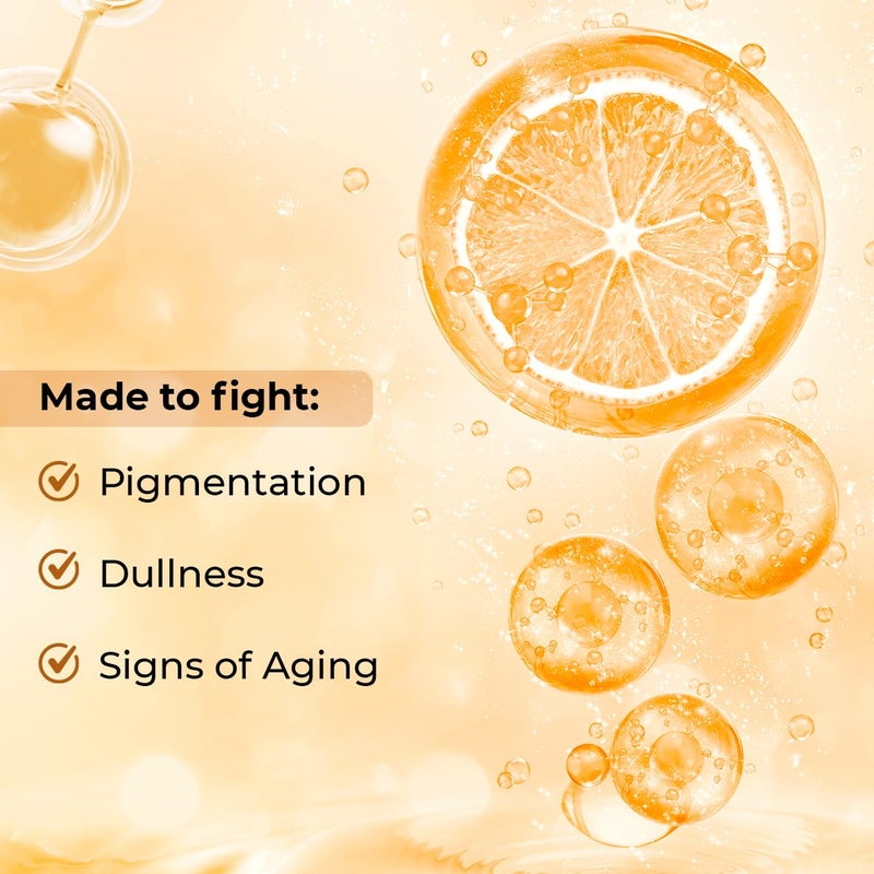 Conscious Chemist Vitamin C 10% Face Serum | 30ml | Brightening & Anti-Aging Serum with Ferulic Acid | Reduces Dark Circles, Fine Lines & Dullness | For Glowing Skin â€“ Men & Women - Image 4