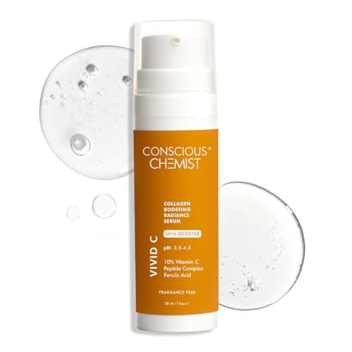 Conscious Chemist Vitamin C 10% Face Serum | 30ml | Brightening & Anti-Aging Serum with Ferulic Acid | Reduces Dark Circles, Fine Lines & Dullness | For Glowing Skin â€“ Men & Women - Image 1