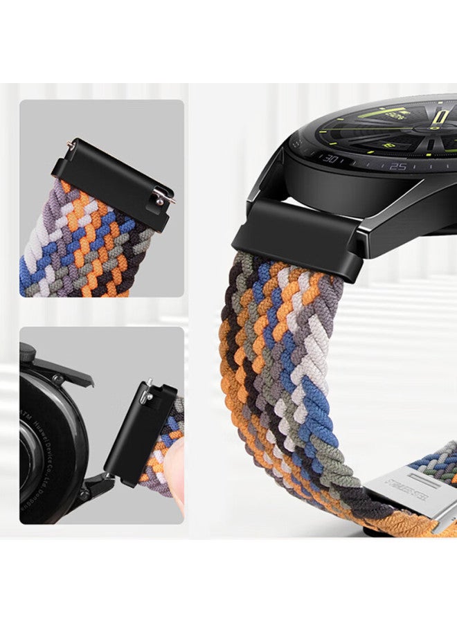 Mssm Suitable For Huawei Watch Band, Compatible With Watch4pro, Gt5/4/gt3/watch3/buds, Nylon Woven Strap - Black 22mm - Image 5