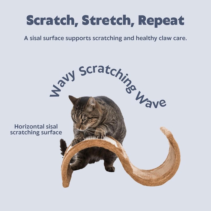Trixie 43260 Wavy Scratching Board 29 Ã— 18 Ã— 50 cm Brown - Image 3