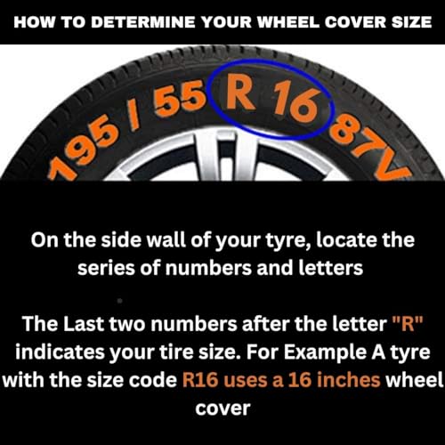PRIGAN Wheel Cover for Universal Black Silver Wheel Cover 16" for All 16 Inch Cars (Set of 4 Pcs) (Press Fitting) Model Name- Drive Black Silver 16 - Image 4