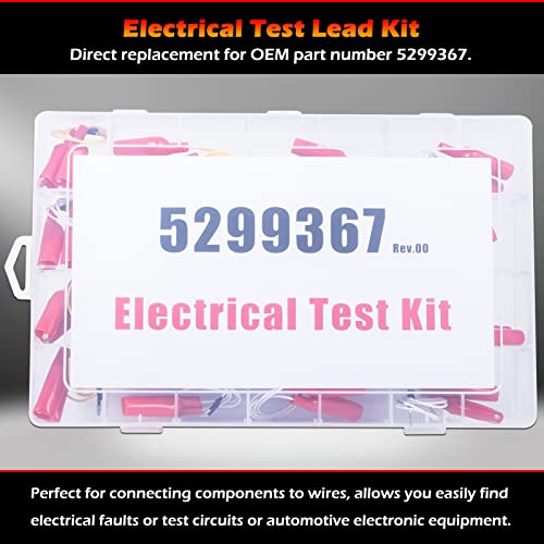 Bonbo 5299367 Test Lead Kit 16 Pieces Electrical Testers Wire Connectors Cables Set for Cummins Circuit Connection/Experiment - Image 2