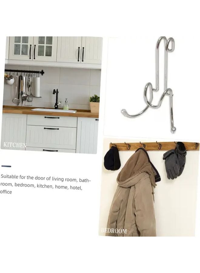 Wall Mounted Multi Functional Hook Rack Strong Adhesive Plastic Corner Storage 1PCS - Image 4