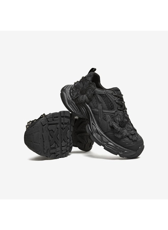Tata Spring Mall Fashion Casual Versatile Women's Dad Sneakers Black Size 38 - Image 3
