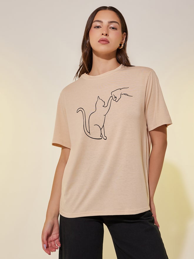 Take Two Graphic Printed Regular Fit T-Shirt - Image 2