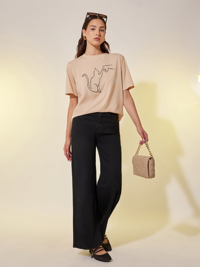 Take Two Graphic Printed Regular Fit T-Shirt - Image 3