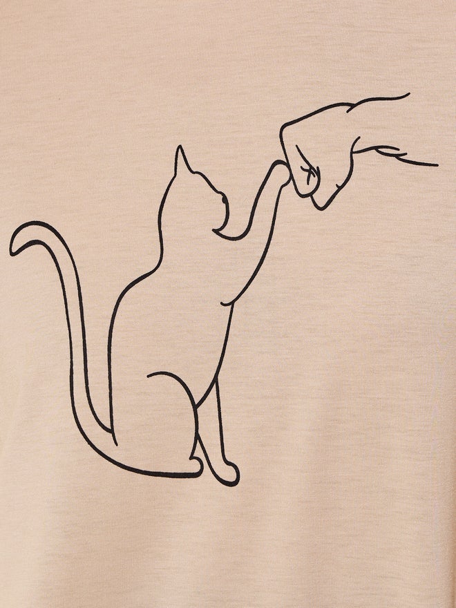 Take Two Graphic Printed Regular Fit T-Shirt - Image 4