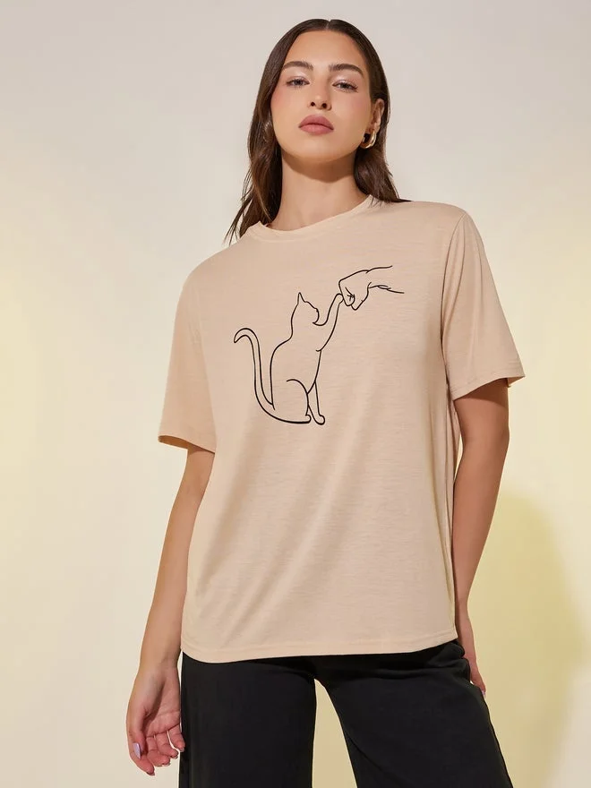 Take Two Graphic Printed Regular Fit T-Shirt