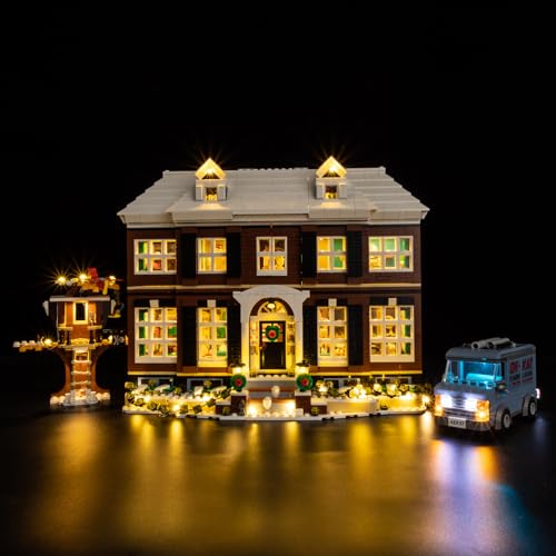 Nitemode LED Light Kit Compatible with Lego Home Alone House 21330 Upgraded Layered Lighting Design Accessories for Display JUST Lights - Image 1