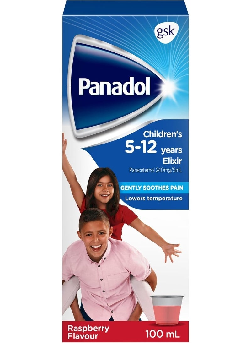 Panadol Children’s 5–12 Years Elixir 100ml (Fever, Pain & Headache Relief)