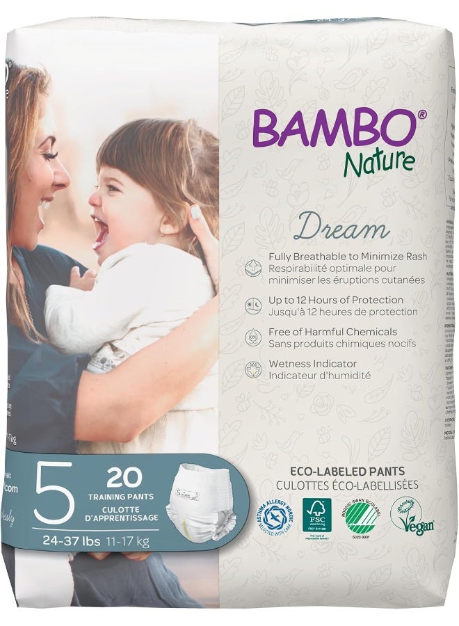 Bambo Nature - Eco-Friendly Diaper Pants, Size 5, 11-17kg 20 Count, unisex - Image 1