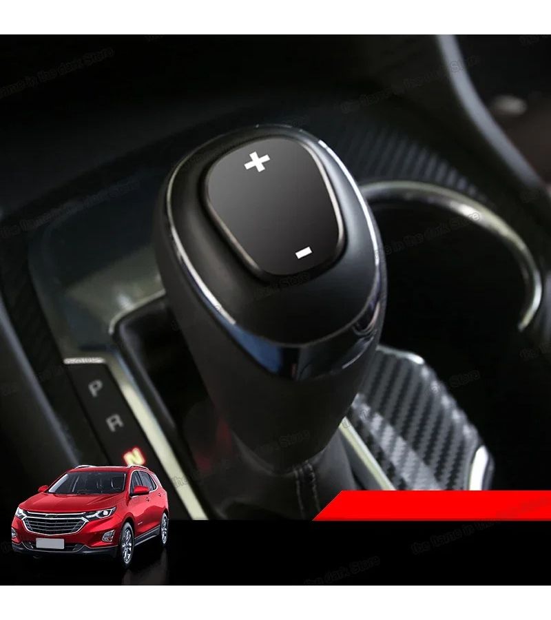 Black Car Gear Shift Knob Cover Compatible With Chevrolet Equinox 2017 2018 2019 2020 2021 2022 2023 2024 2025 Auto Interior Styling - Image 4