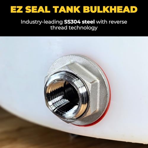MiniBrew 34 NPT EZ Seal Weldless Bulkhead with BunaN Gaskets for Homebrewing - Image 3