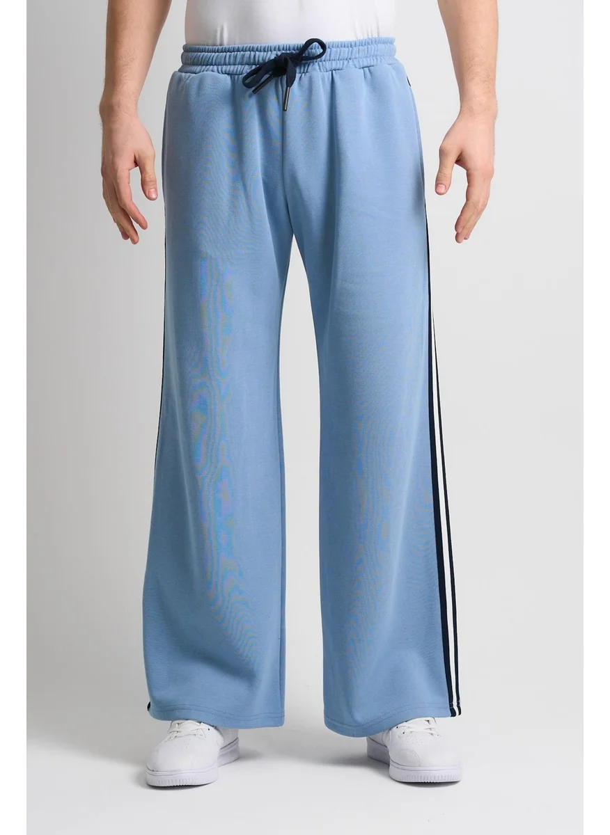 الكسندر جاردي ALEXANDERGARDI Stripe Detailed Wide Leg Pocketed Sweatpants