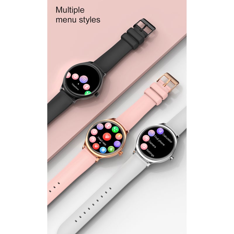 KT67 Female Smart Sports Watch 1.39'' 360*360 TFT Full-touch Screen BT Call Fitness/Health Monitoring Menstrual Cycle Reminder BT Music Compatible with Android iOS - Image 2