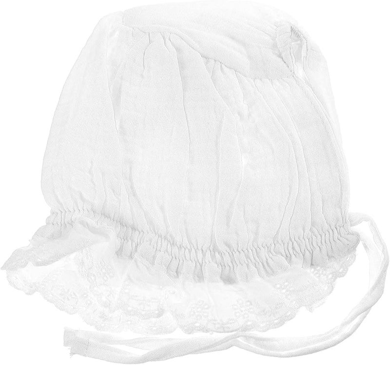 Baby Sun Protection Bonnet Hat White Washed Gauze Cotton 40 48cm Lightweight Summer Cap - Image 1