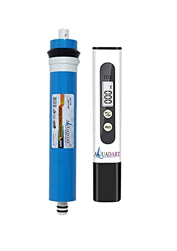 AquaDart AquaDart Ro Service kit with 80 GPD Membrane with White Total Dissolved Solid Testing Meter for all Water Filters and Purifiers