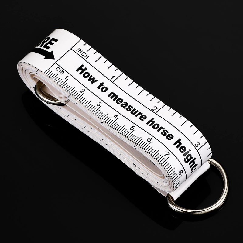 Konohan Horse Measuring Tape for Height and Weight Multifunctional Horse Weight Tape Portable PVC Weight Measure for Horses, 8.2 Feet Long - Image 1