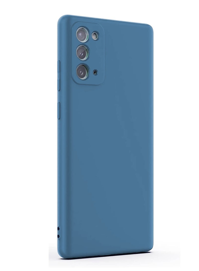 BORTONY Galaxy Note 20 Case Liquid Soft Silicone with Inside Microfiber Lining Galaxy Note 20 Protective Cover Shockproof Camera Protection Back Case Cover - Image 1