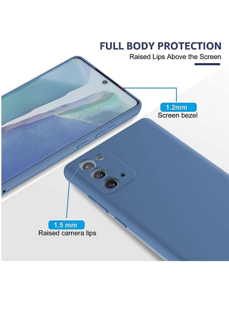 BORTONY Galaxy Note 20 Case Liquid Soft Silicone with Inside Microfiber Lining Galaxy Note 20 Protective Cover Shockproof Camera Protection Back Case Cover - Image 3