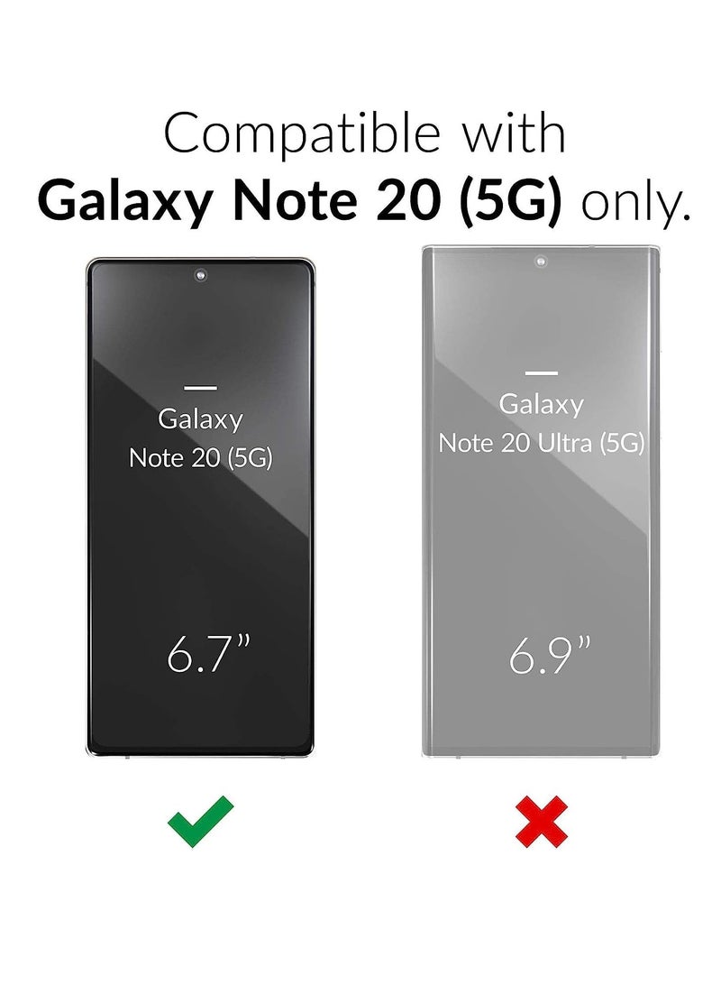 BORTONY Galaxy Note 20 Case Liquid Soft Silicone with Inside Microfiber Lining Galaxy Note 20 Protective Cover Shockproof Camera Protection Back Case Cover - Image 2