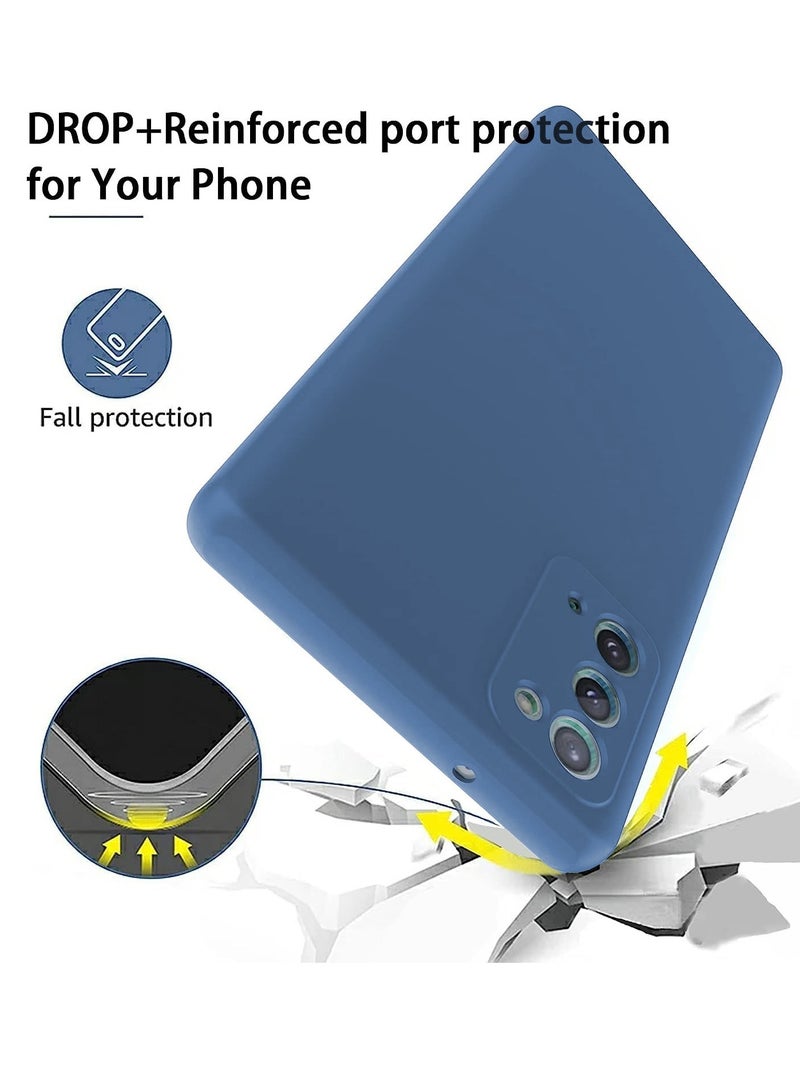 BORTONY Galaxy Note 20 Case Liquid Soft Silicone with Inside Microfiber Lining Galaxy Note 20 Protective Cover Shockproof Camera Protection Back Case Cover - Image 4