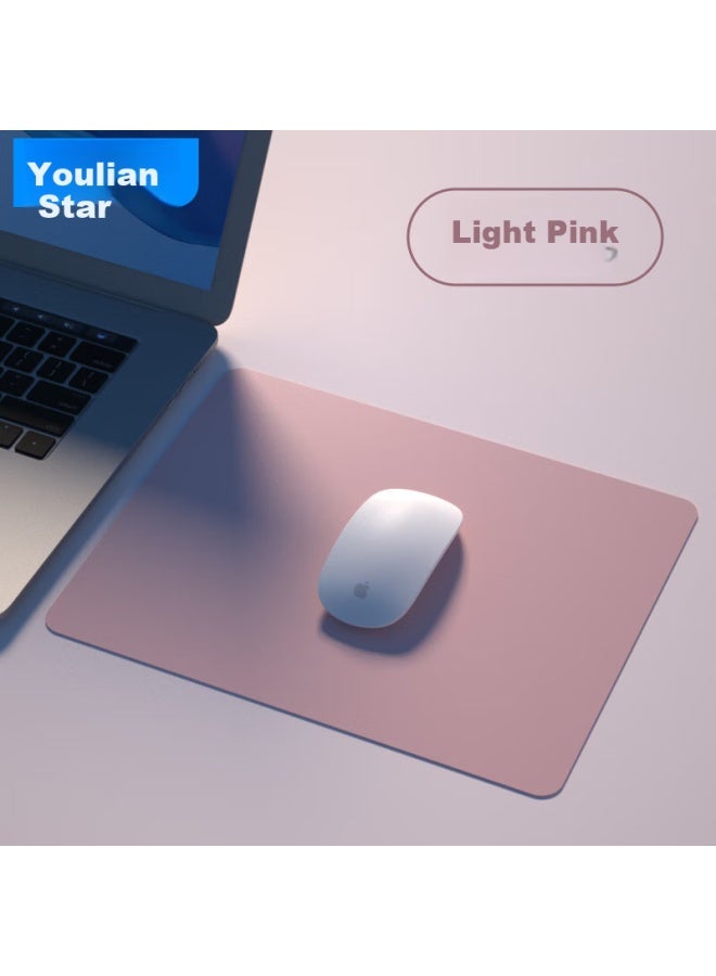 Youlianxing Negative Ion Eco-friendly Silicone Mouse Pad, Compeive Gaming Office Computer Desk Writing Pad, Soft Odorless Small Liquid Waterproof Keyboard Pad, Pink 300*250mm