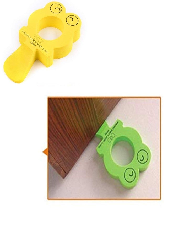 Lukzer (1PC) 2 in 1 Finger Pinch Door Guard Foam for Kids Safety with Door Stopper Baby Security Prevent Swelling Kids Sturdy Thick Ant Slip (Random Color) CH-209 - Image 5