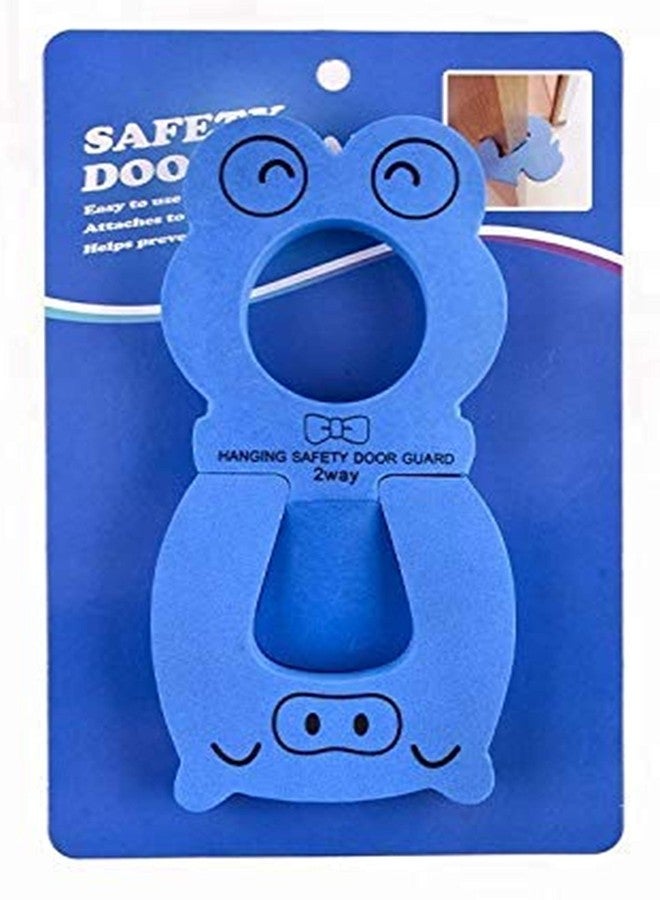 Lukzer (1PC) 2 in 1 Finger Pinch Door Guard Foam for Kids Safety with Door Stopper Baby Security Prevent Swelling Kids Sturdy Thick Ant Slip (Random Color) CH-209 - Image 1