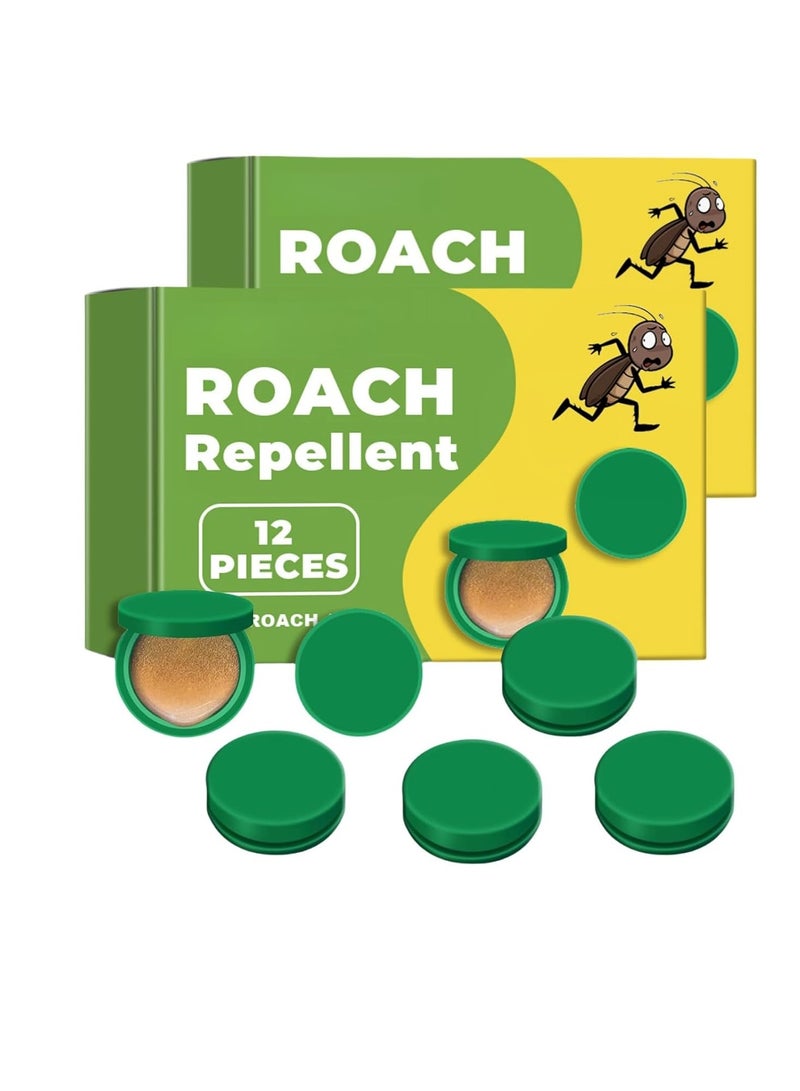 24 Pcs Cockroach Gel Killer - Natural, Roach Killer Gel for Indoor/Outdoor, Cockroach Bait Stations/Cockroach Trap Effectively Roach Contro - Group Spread for Small & Large Roaches - Image 1