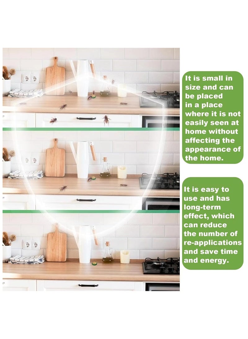 24 Pcs Cockroach Gel Killer - Natural, Roach Killer Gel for Indoor/Outdoor, Cockroach Bait Stations/Cockroach Trap Effectively Roach Contro - Group Spread for Small & Large Roaches - Image 3