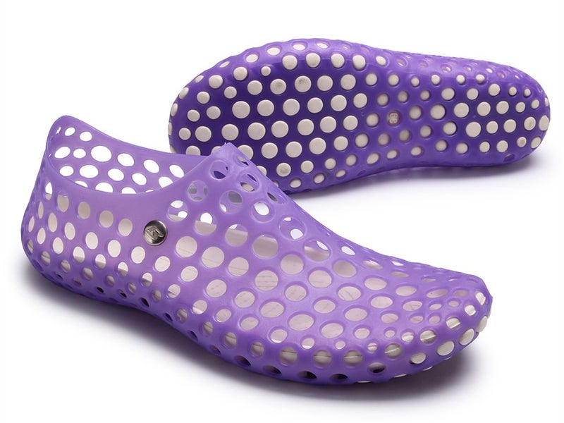 clapzovr Water Shoes Women Sandals Shower Swim Pool Beach River Shoes Aqua Comfort Garden Clogs New Purple 9 US - Image 2