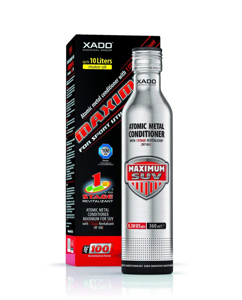 XADO Engine Oil additive - Protection for Engines - additive for wear Protection & rebuilding of Worn Metal Surfaces - Metal Conditioner w. Revitalizant 1Stage Maximum SUV (up to 10qt of Oil Capacity) - Image 1