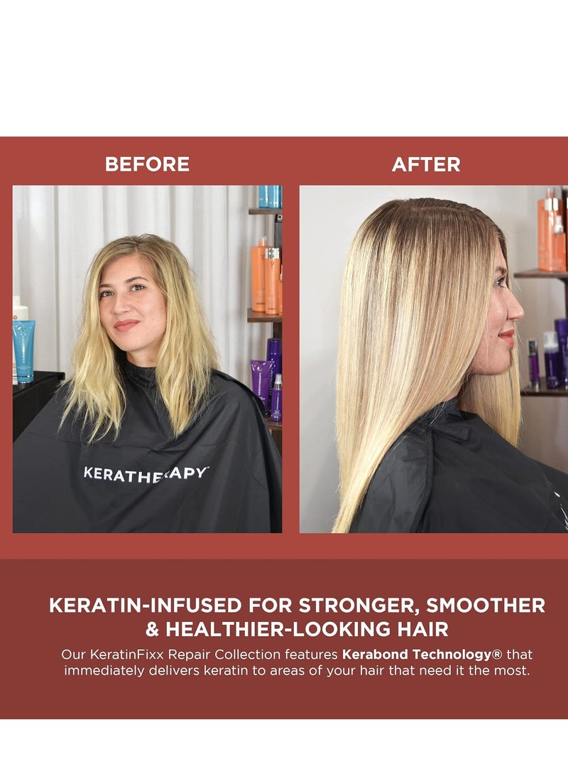 KERATHERAPY KERATHERAPY Keratin Infused KeratinFIXX Repair Shampoo, Repair Shampoo for Dry, Damaged or Frizzy Hair with Caviar Extract, Clear, 10.14 Fl Oz (Pack of 1) (Look May Vary)  - Image 4