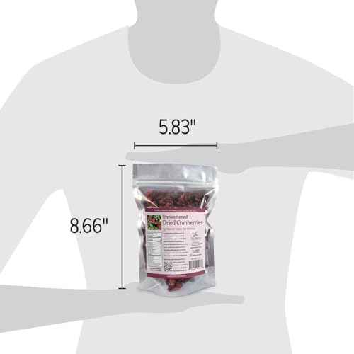 MY BERRY Unsweetened Dried Cranberries | No Added Sugar, Juice or Oils | Canadian Grown | 1g Natural Sugar Per Serving | More Berries Per Ounce Than Sweetened Berries | Woman-Owned Small Company | 3oz - Image 3