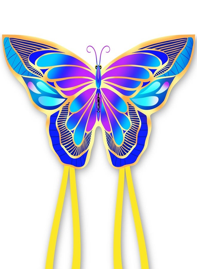 Xida Kite Xida Purple Emperor Butterfly Kites for Kids & Adults Easy to Fly Beginner Kite, Large Single Line Kite for The Beach, Outdoor, Easy Flying Kites Come with String and Handle - Image 1