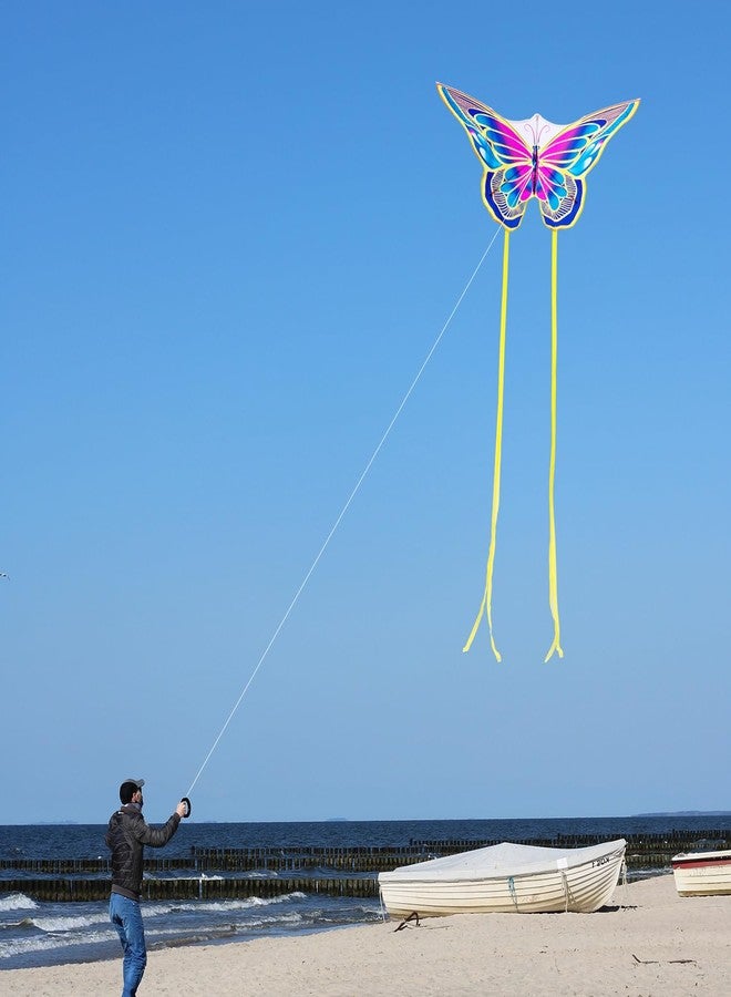 Xida Kite Xida Purple Emperor Butterfly Kites for Kids & Adults Easy to Fly Beginner Kite, Large Single Line Kite for The Beach, Outdoor, Easy Flying Kites Come with String and Handle - Image 4