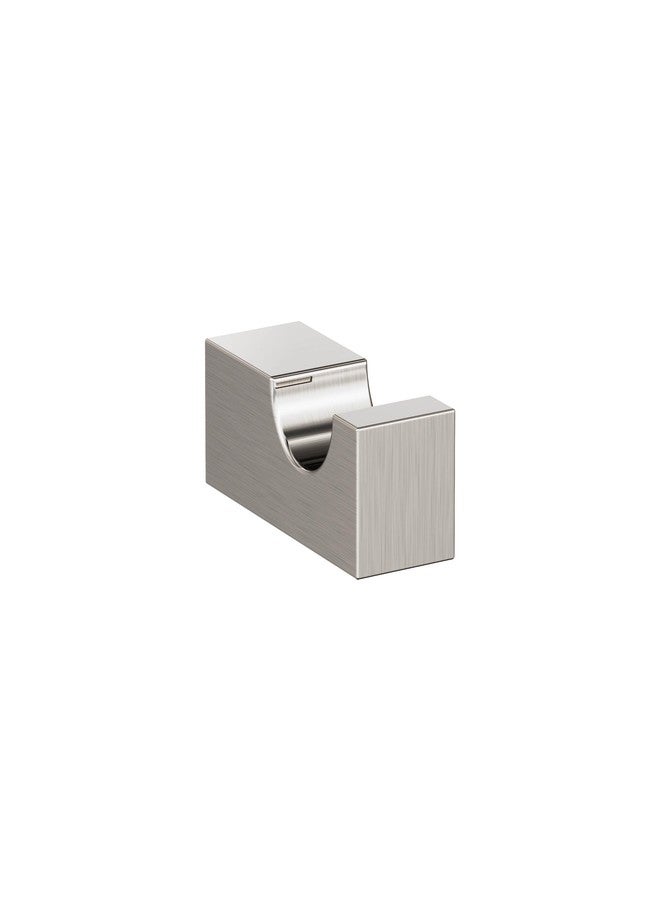 Amerock BH36080G10 | Brushed Nickel Single Robe Hook | 7/8 in. (22 mm) Length Towel Holder | Monument | Towel Hook for Bathroom | Bathroom Hardware | Bath Accessories - Image 1