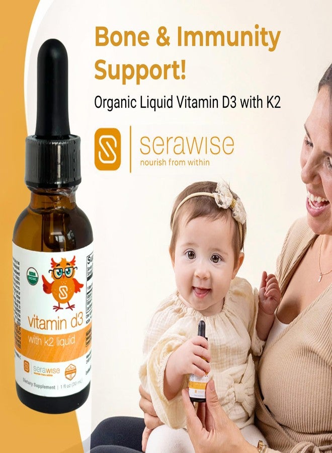 Serawise Organic Liquid Vitamin D3 with K2 by Dr. Ana Maria Temple | Supports Strong Bones and Immune Health | USDA Certified Organic | Olive Oil Base for Enhanced Absorption | 1 Fl Oz - Image 3