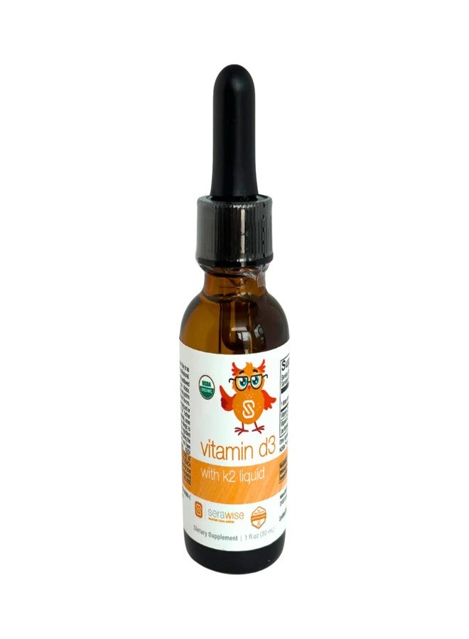 Serawise Organic Liquid Vitamin D3 with K2 by Dr. Ana Maria Temple | Supports Strong Bones and Immune Health | USDA Certified Organic | Olive Oil Base for Enhanced Absorption | 1 Fl Oz - Image 1