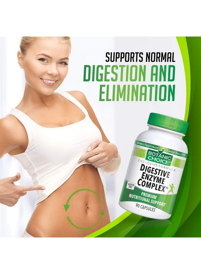 Botanic Choice مجمع إنزيمات الهضم من بوتانيك تشويس - مساعدة هضمية لصحة الأمعاء كمكمل لتحسين الهضم وامتصاص العناصر الغذائية لتخفيف الانتفاخ البطني - 90 حبة - Image 5