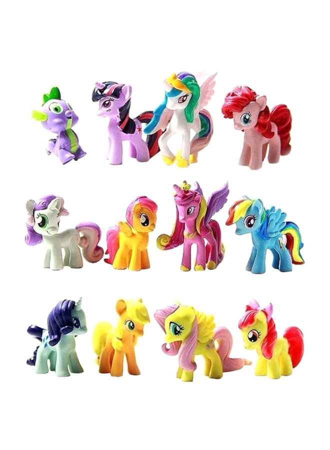 NIBEMINENT 12-Piece My Little Pony Cake Toppers Mini Figure Set - Image 1