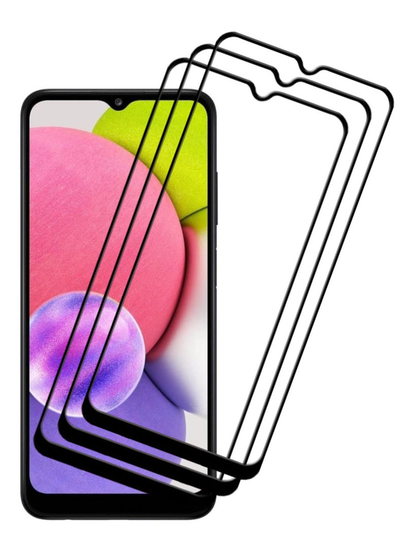 ACLIX 3 Pieces Antistatic ESD Dustproof Premium Quality High Definition Tempered Glass Screen Protector Designed For Samsung Galaxy A03s - Image 1