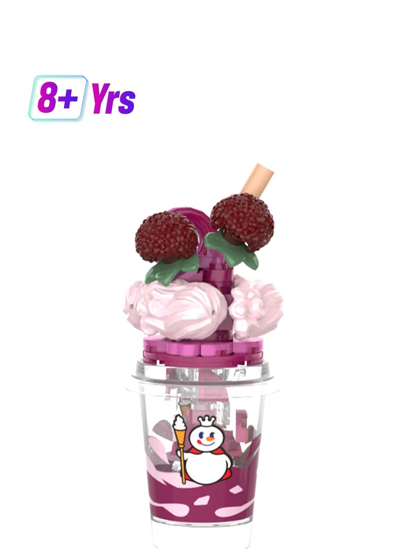 Bayberry Tea, Fruit Milk Tea Beverage Assembly Model Ornaments Building Block Toys, Children'S Educational Assembly Gifts - Image 1