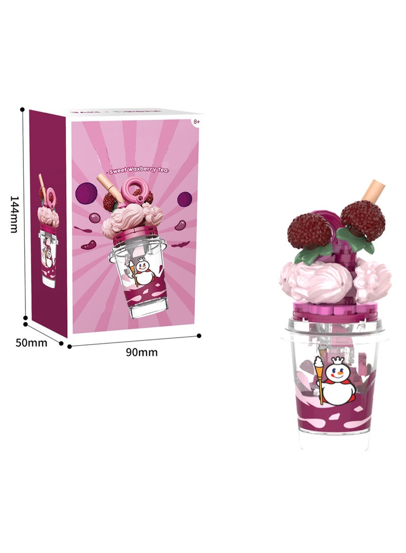 Bayberry Tea, Fruit Milk Tea Beverage Assembly Model Ornaments Building Block Toys, Children'S Educational Assembly Gifts - Image 2
