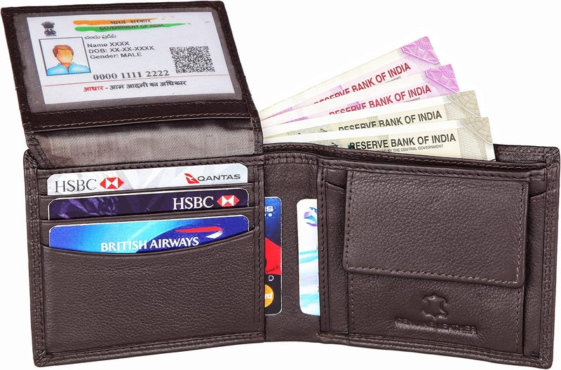 WildHorn mens Leather Wallet Belt Combo Men's Wallet - Image 4