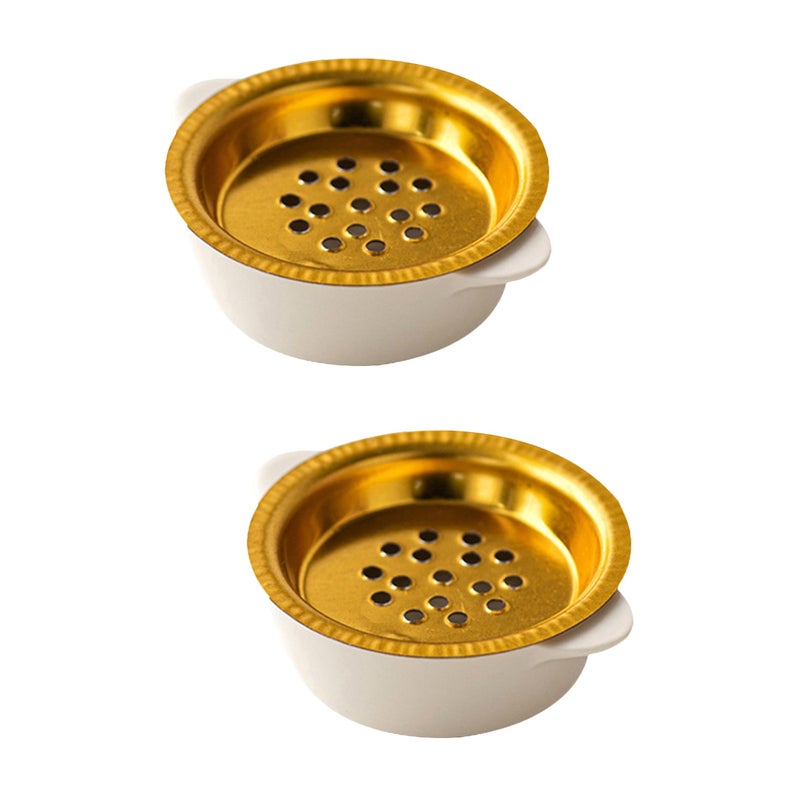 2pcs Metal Incense Burner Vintage Incense Cone Incense Stick Holder Adornment - Image 1