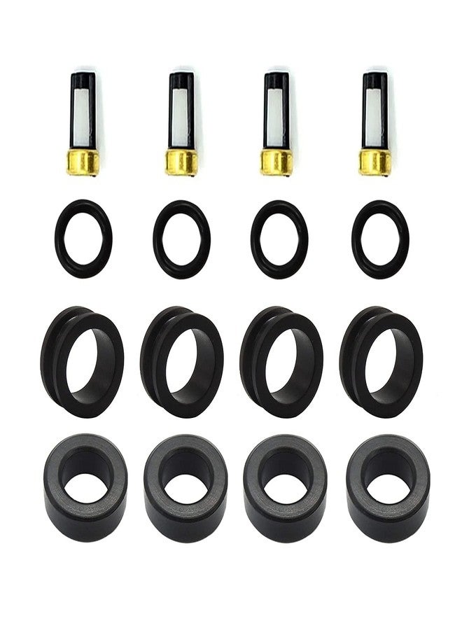 HiSport Fuel Injector Service Repair Kit Orings Filters compatible with Suzuki Chevrolet TOYOTA Mazda - Image 2